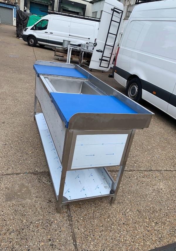 Commercial sink and prep unit